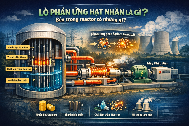 Lò phản ứng hạt nhân là gì? Bên trong reactor có những gì?