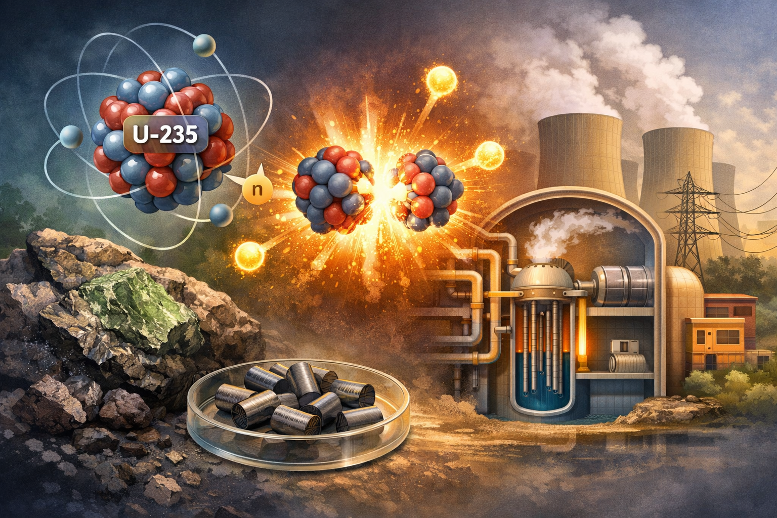 Uranium là gì và vì sao nó có thể tạo ra điện?
