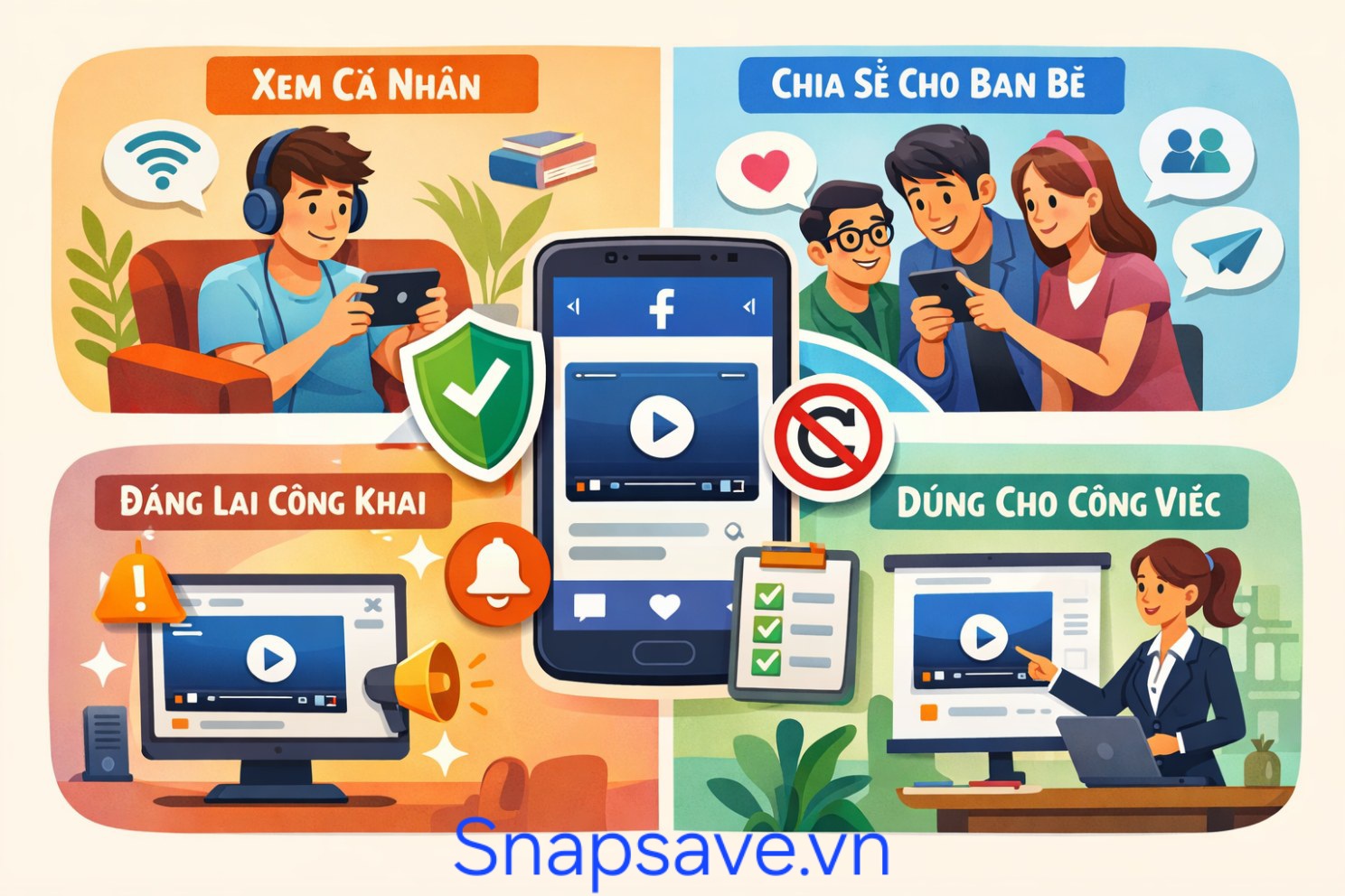 Cách Sử Dụng Video Facebook Đã Tải Đúng Cách và An Toàn