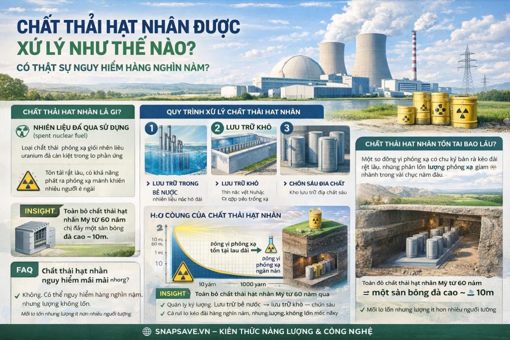 Chất thải hạt nhân được xử lý như thế nào