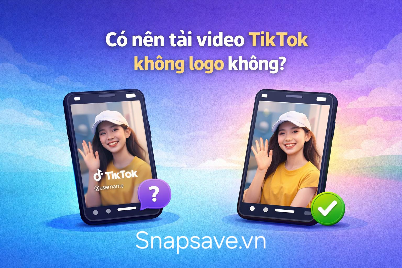 Có Nên Tải Video TikTok Không Logo Không?