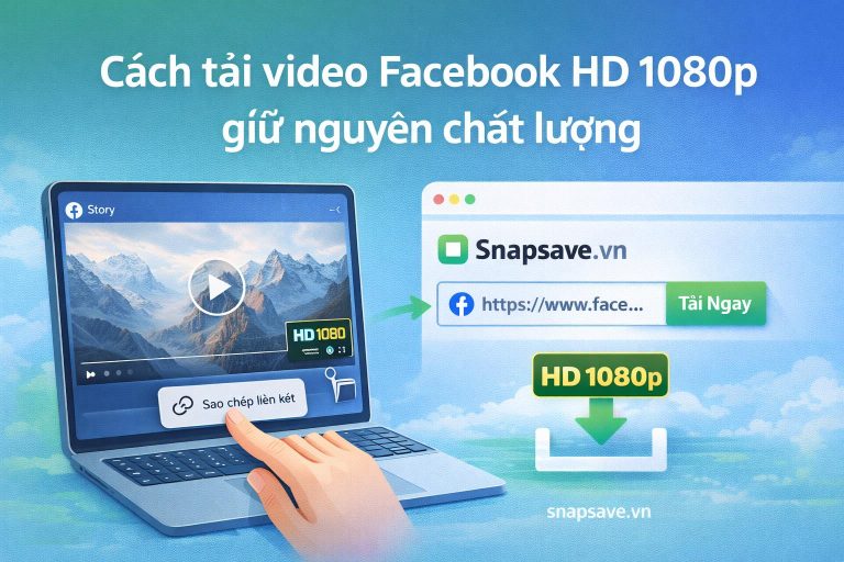 Cách Tải Video Facebook HD 1080p Giữ Nguyên Chất Lượng