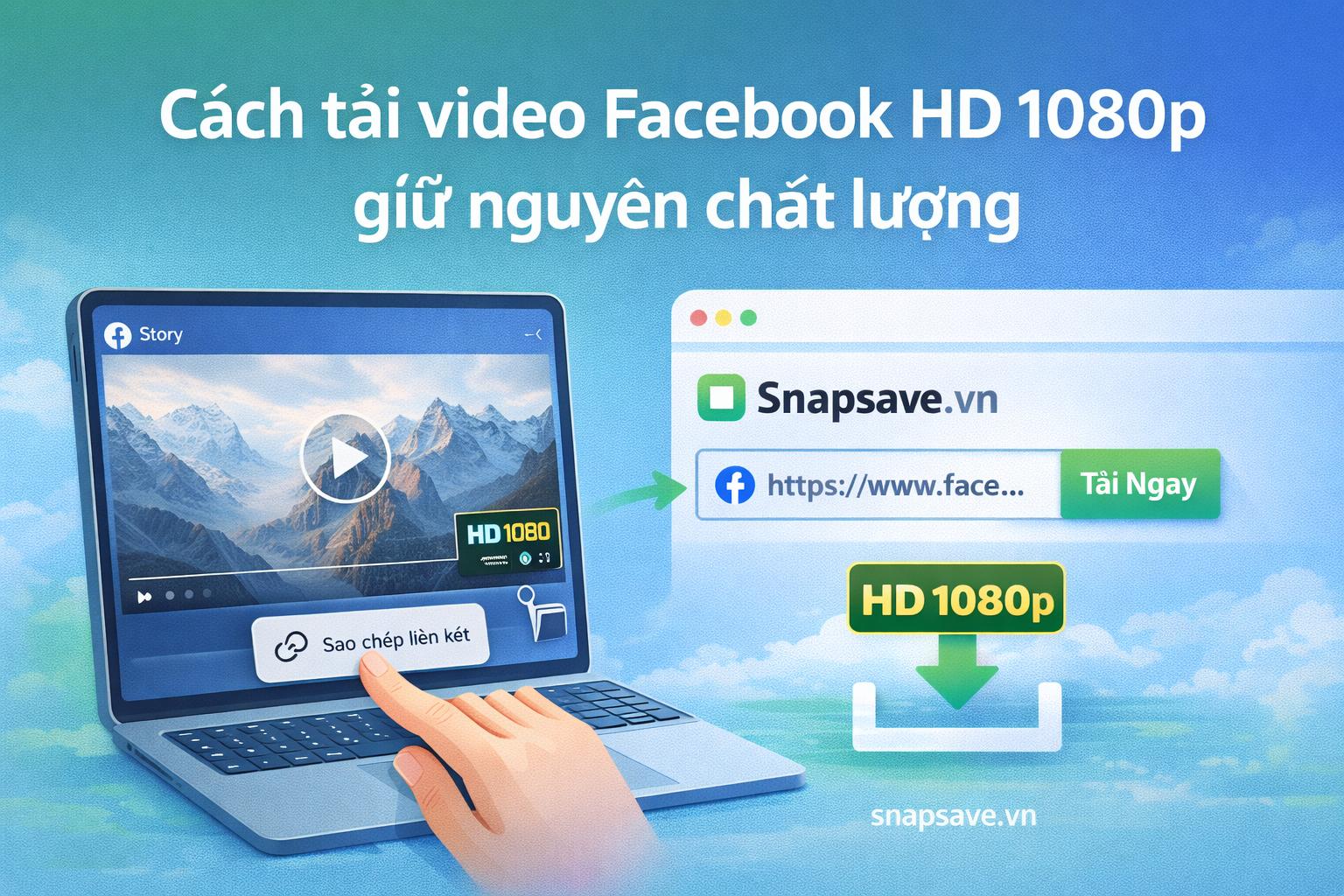 Cách Tải Video Facebook HD 1080p Giữ Nguyên Chất Lượng