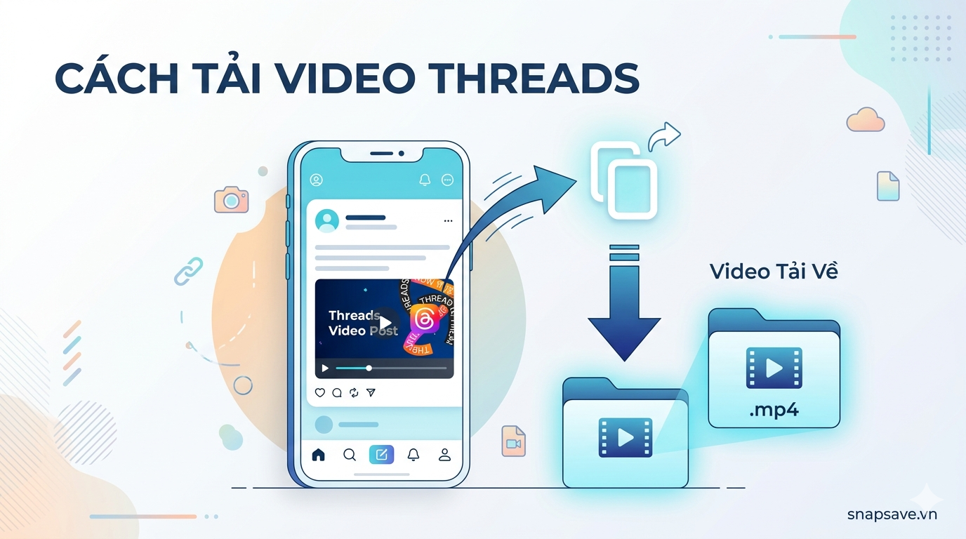 Cách tải video Threads nhanh nhất (HD, không cần cài app)