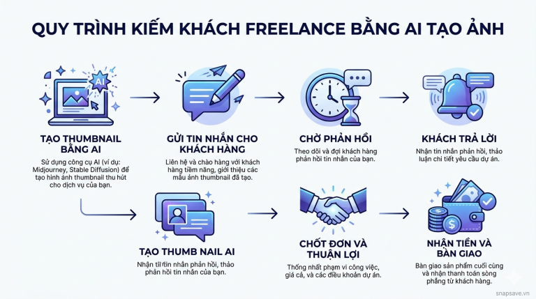 Template nhắn khách freelance + portfolio mẫu (kiếm tiền với ChatGPT Images 2.0)