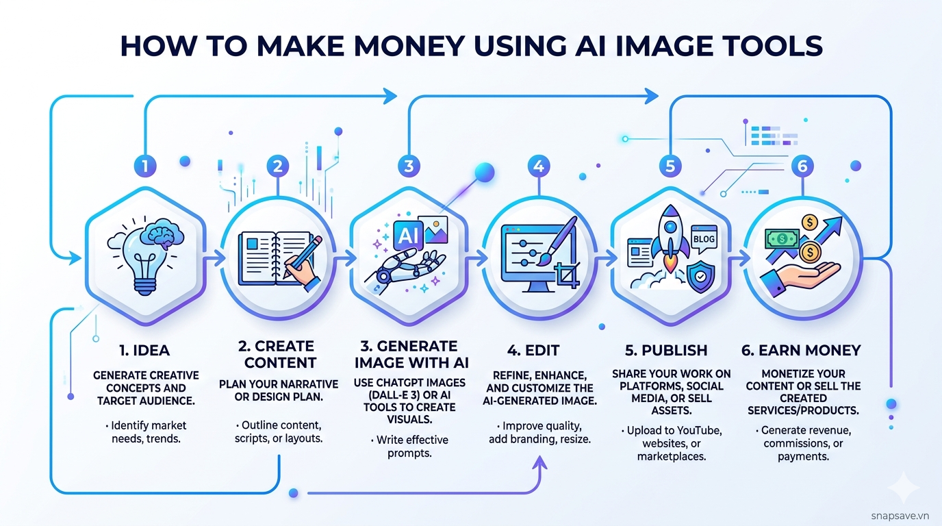 Kiếm tiền với ChatGPT Images 2.0: Cách làm thực tế (không hype, có case thật)