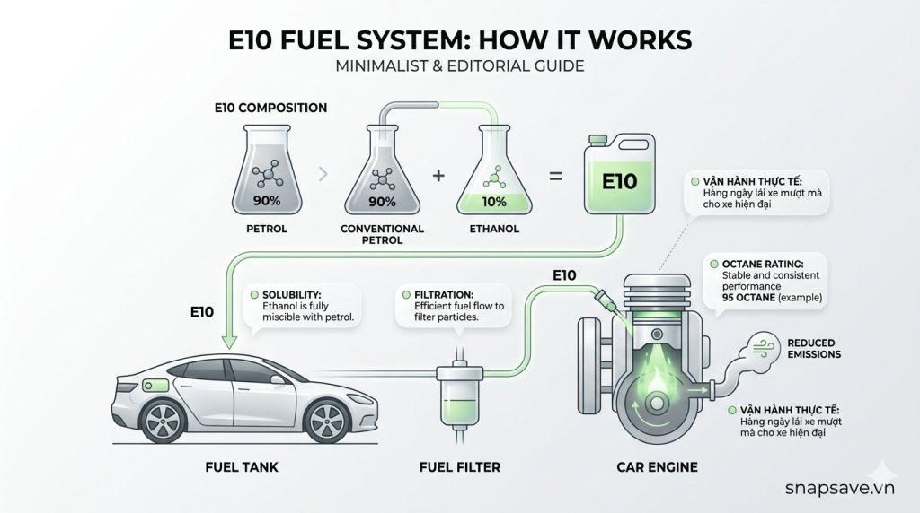 Xăng E10 tổng hợp