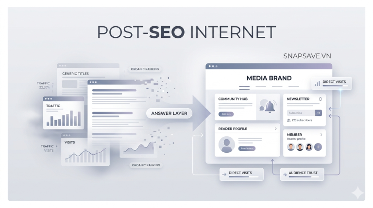 Internet đang bước vào thời kỳ hậu SEO? Khi tối ưu thuật toán không còn đủ