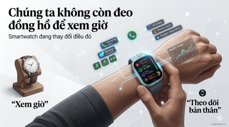 Vì sao ngày càng nhiều người đeo smartwatch nhưng ít xem giờ hơn?