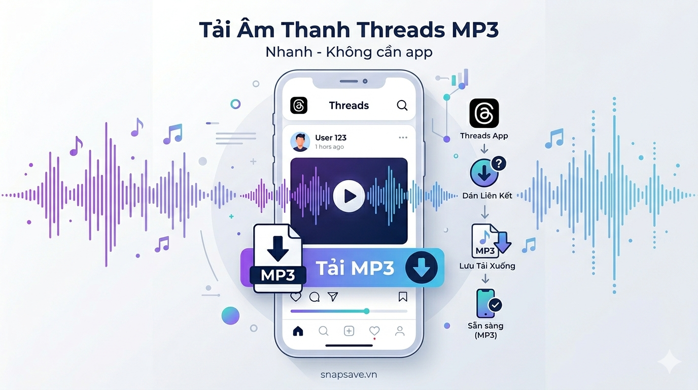 Cách tải voice và âm thanh Threads sang MP3