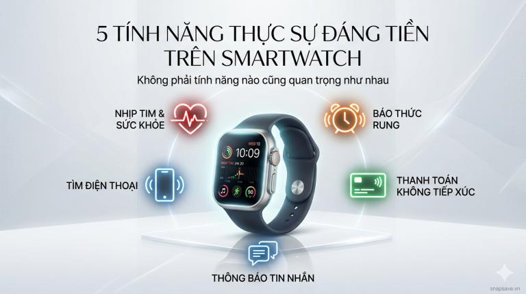 5 tính năng thực sự đáng tiền trên smartwatch