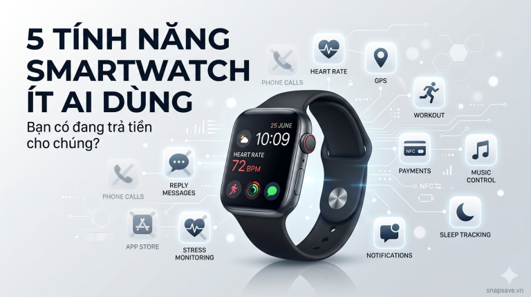 5 tính năng smartwatch nhiều người mua nhưng ít dùng nhất