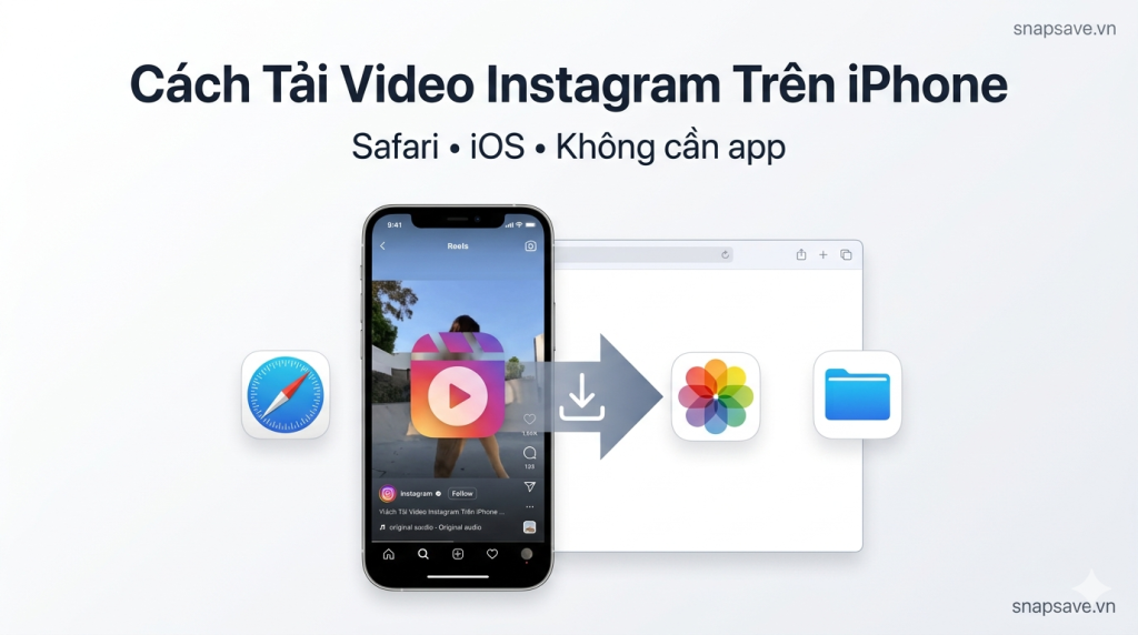 cách tải video instagram trên iphone bằng safari không cần cài ứng dụng