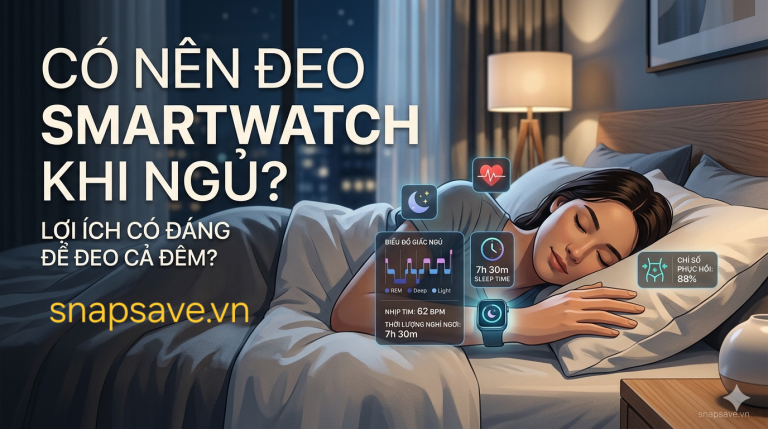 Có nên đeo đồng hồ smartwatch khi ngủ không?