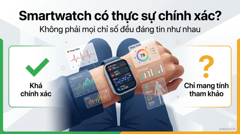 Smartwatch có thực sự đo sức khỏe chính xác không?