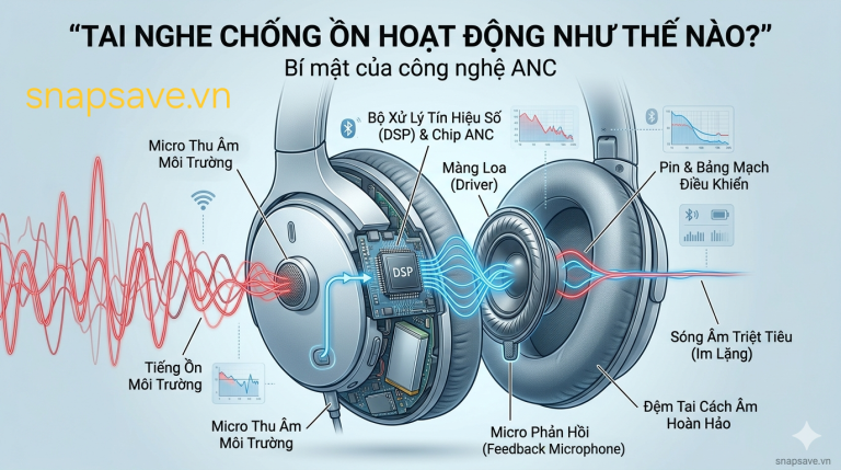 Tai nghe chống ồn hoạt động như thế nào?