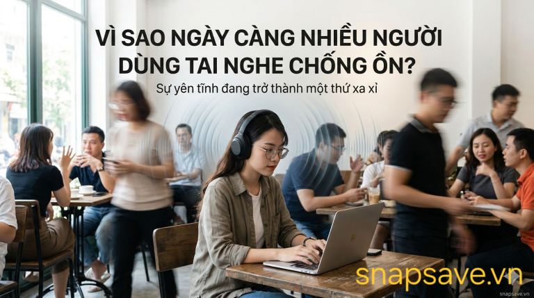 Vì sao ngày càng nhiều người dùng tai nghe chống ồn?
