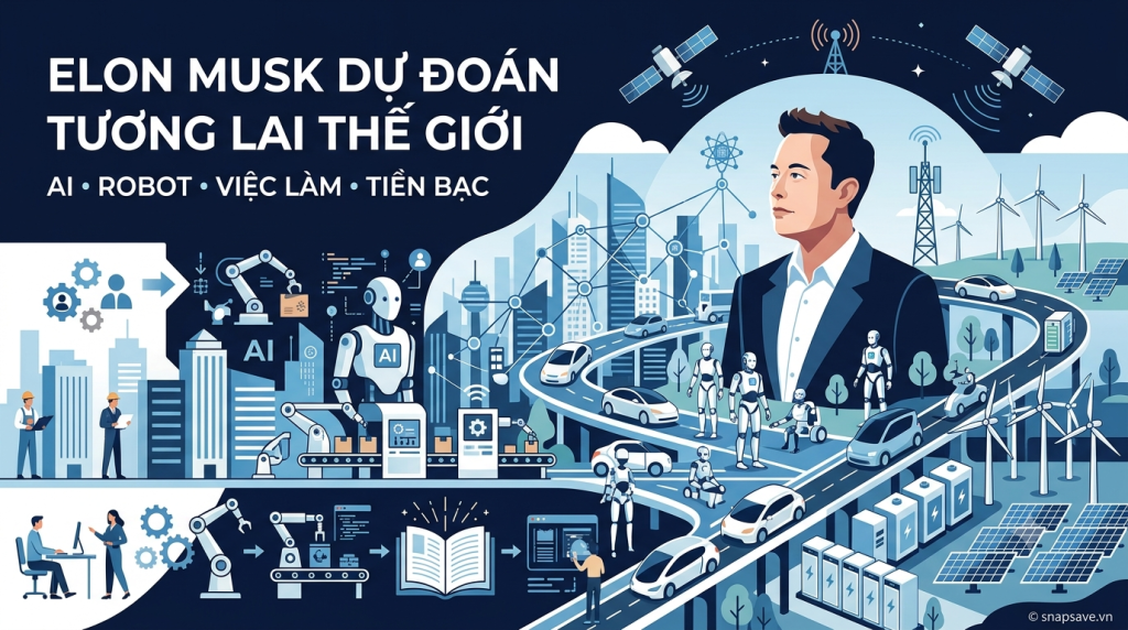 Elon Musk dự đoán tương lai thế giới