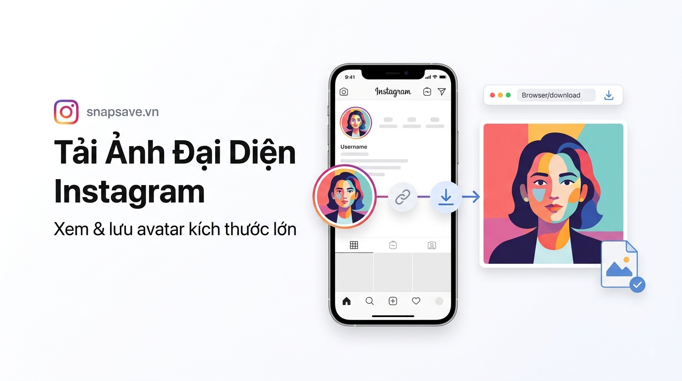 Cách tải ảnh đại diện Instagram full size bằng link profile
