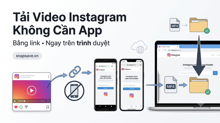 Cách tải video Instagram không cần app bằng link